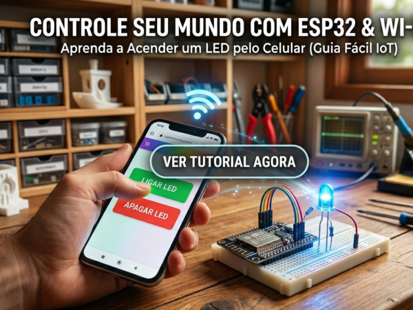 Como Controlar um LED pelo Celular com ESP32 via Wi-Fi (Guia Fácil e Prático)