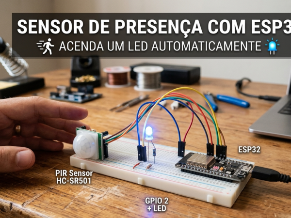 Sensor de Presença com ESP32: Acenda um LED Automaticamente