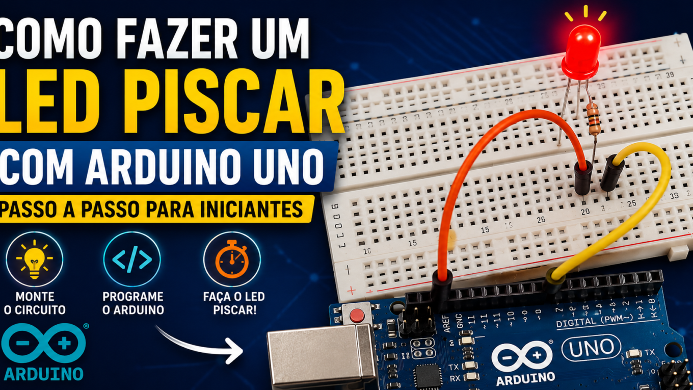 como fazer um LED piscando com Arduino